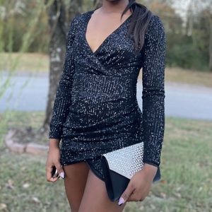 Black sequin dress! Size: small